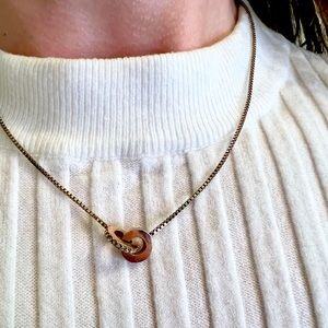Kate Spade rose gold necklace